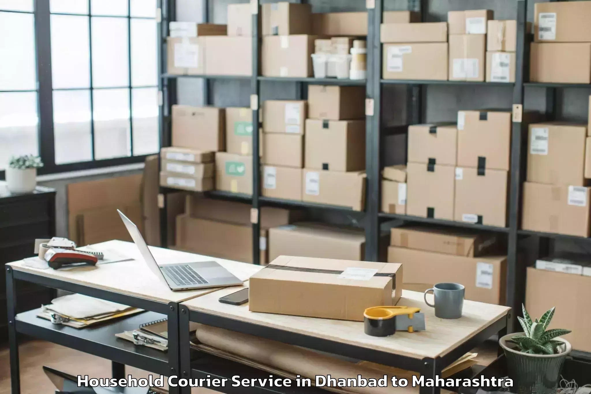 Affordable Dhanbad to Kurandvad Household Courier